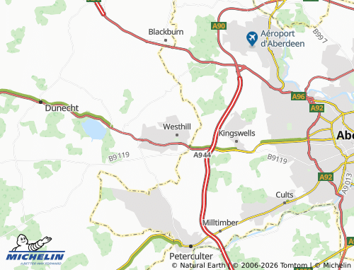 Carte MICHELIN Westhill - ViaMichelin