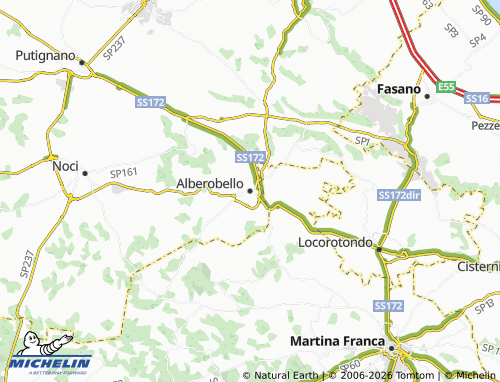 MICHELIN Alberobello map - ViaMichelin