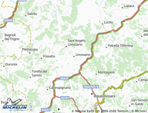 Kaart MICHELIN Limosano - ViaMichelin