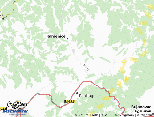 MICHELIN-Landkarte Koretin - ViaMichelin