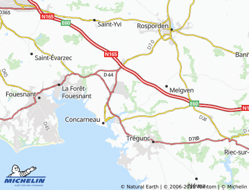 Carte MICHELIN Stang Coadigou - ViaMichelin