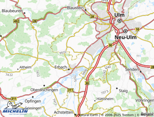 MICHELIN Wernau map - ViaMichelin