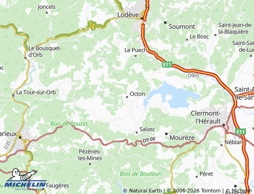 Mappa MICHELIN Octon - ViaMichelin