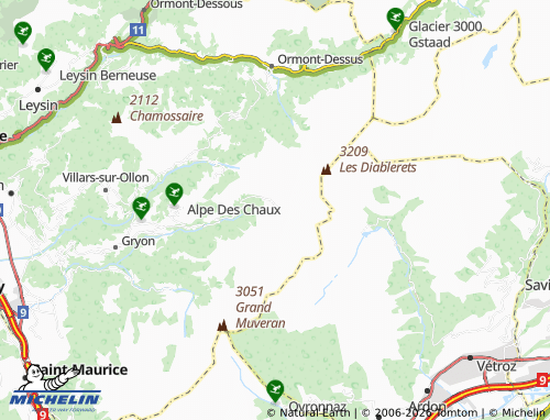 Carte MICHELIN Anzeindaz - ViaMichelin