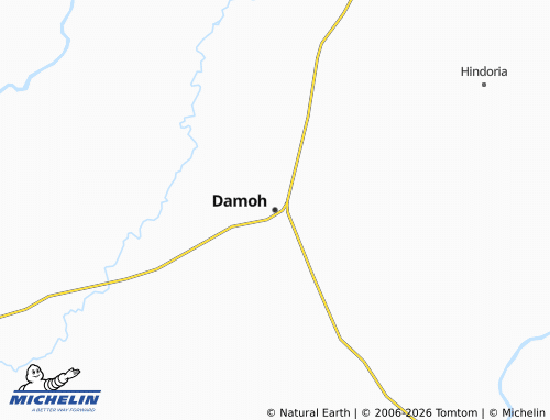 Kaart MICHELIN Damoh - ViaMichelin