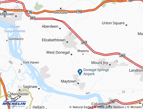 Kaart MICHELIN West Donegal - ViaMichelin