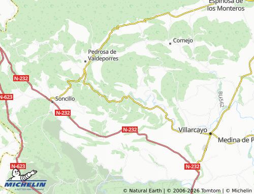 MICHELIN Puentedey map - ViaMichelin