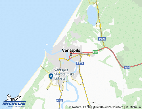 Mapa MICHELIN Ventspils - ViaMichelin