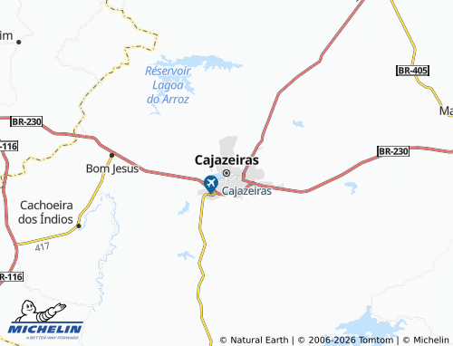 Mappa MICHELIN Cajazeiras - ViaMichelin