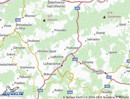 Mappa MICHELIN Pozlovice - ViaMichelin