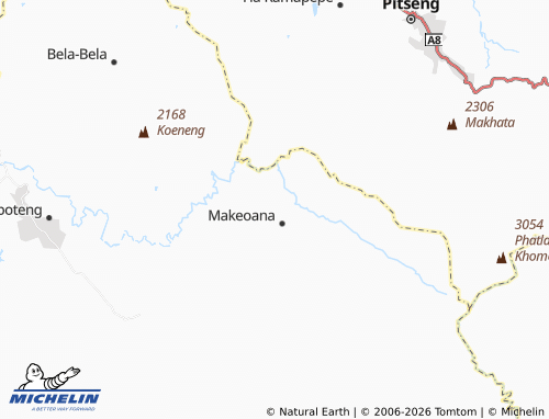 MICHELIN Bophephetsa map - ViaMichelin