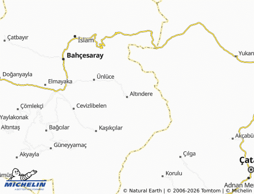 MICHELIN Altındere map - ViaMichelin