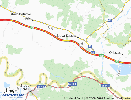 MICHELIN-Landkarte Magić Mala - ViaMichelin