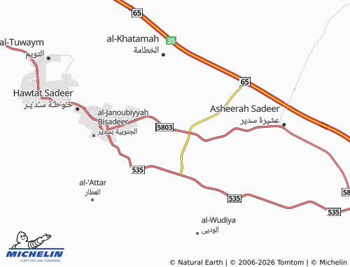 Carte MICHELIN al-Narjis - ViaMichelin
