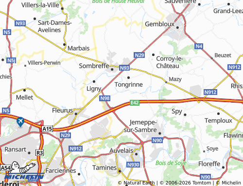MICHELIN Boignée map - ViaMichelin