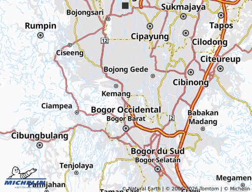 MICHELIN Parakan Jaya map - ViaMichelin