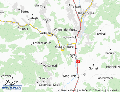 Carte MICHELIN Poiana Vărbilău - ViaMichelin