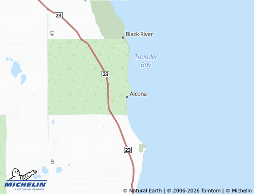 Mapa MICHELIN Alcona - ViaMichelin