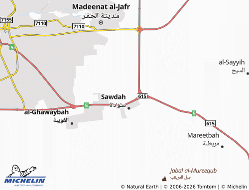 MICHELIN Hajr 12th map - ViaMichelin