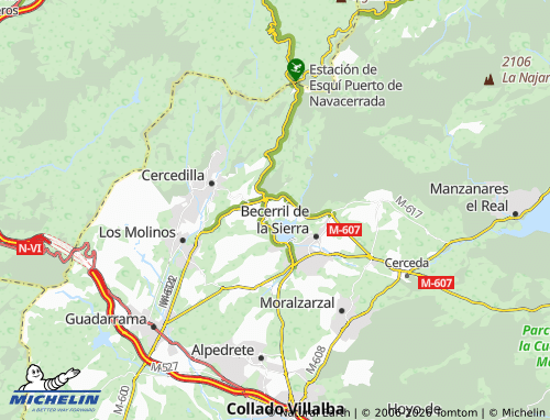 MICHELIN-Landkarte Navacerrada - ViaMichelin