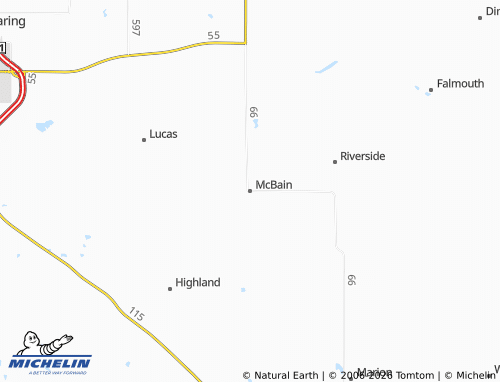 Mappa MICHELIN McBain - ViaMichelin