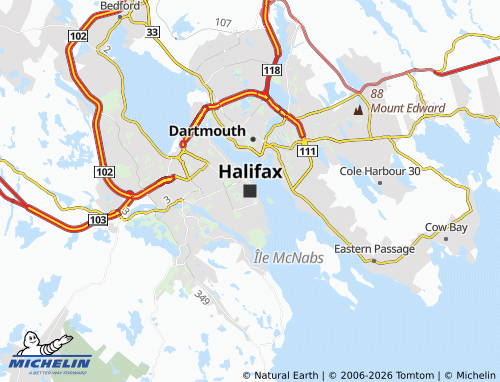 MICHELIN Halifax map - ViaMichelin