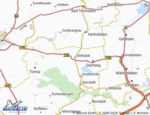 MICHELIN Döllstädt map - ViaMichelin