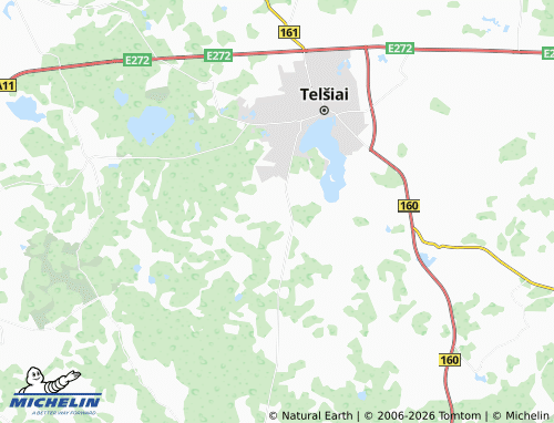Mapa MICHELIN Ryškėnai - ViaMichelin