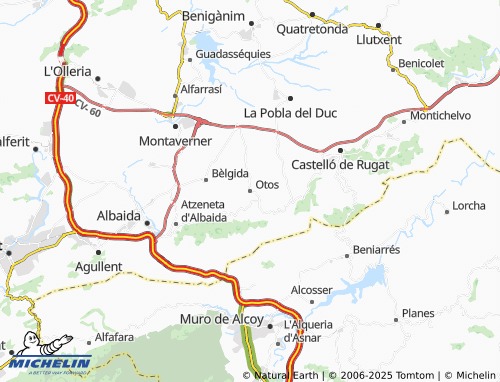 MICHELIN Otos map - ViaMichelin