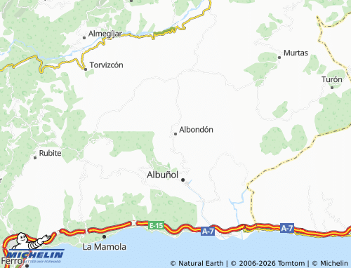 MICHELIN Albondón map - ViaMichelin