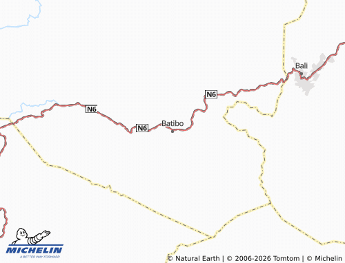 MICHELIN Batibo map - ViaMichelin