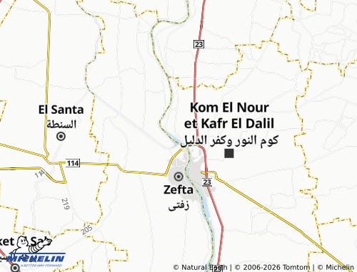 Mapa MICHELIN Kafr Sirnja - ViaMichelin