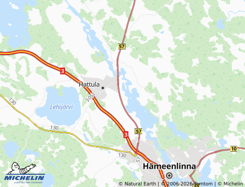 MICHELIN-Landkarte Hurttala - ViaMichelin