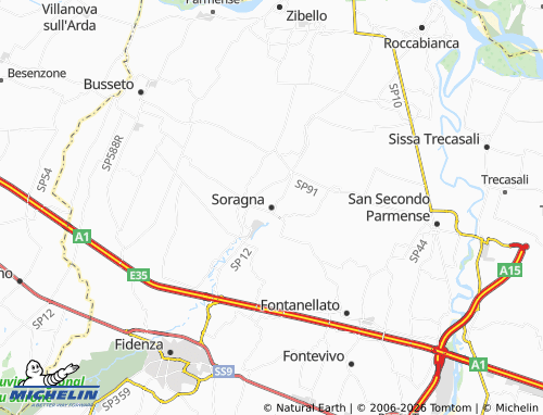 Kaart MICHELIN Soragna - ViaMichelin