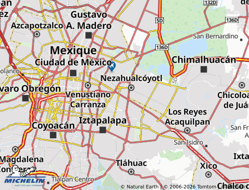Mapa MICHELIN Agrícola Pantitlán, Pantitlán - ViaMichelin