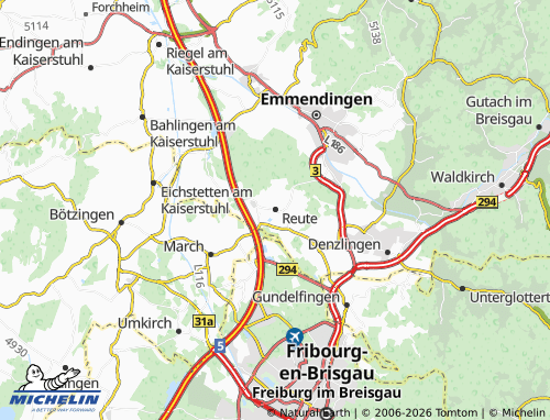 Mapa MICHELIN Reute - ViaMichelin