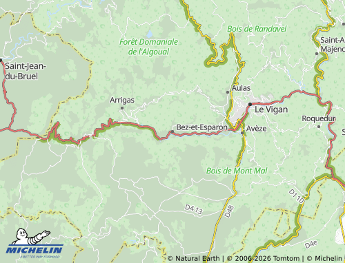 Mappa MICHELIN Bez-et-Esparon - ViaMichelin