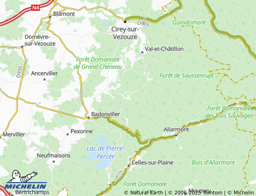 Carte MICHELIN Angomont - ViaMichelin