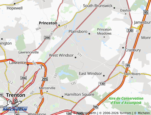 Mappa MICHELIN West Windsor - ViaMichelin