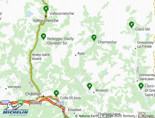 MICHELIN Periasc map - ViaMichelin