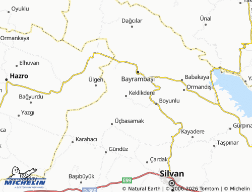 MICHELIN Keklikdere map - ViaMichelin