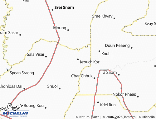 Mappa MICHELIN Krouch Kor - ViaMichelin