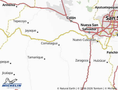 Mappa MICHELIN Comasagua - ViaMichelin