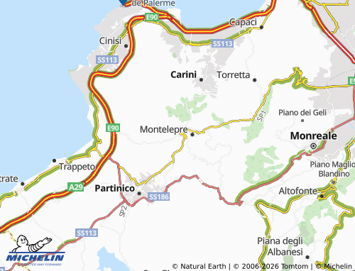 Mappa MICHELIN Giardinello - ViaMichelin