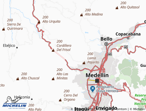 MICHELIN San José de la Montaña map - ViaMichelin