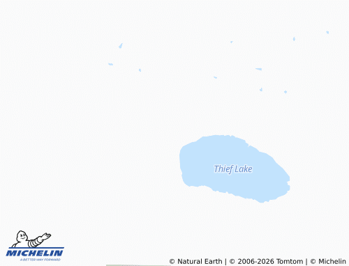 Carte MICHELIN Thief Lake - ViaMichelin