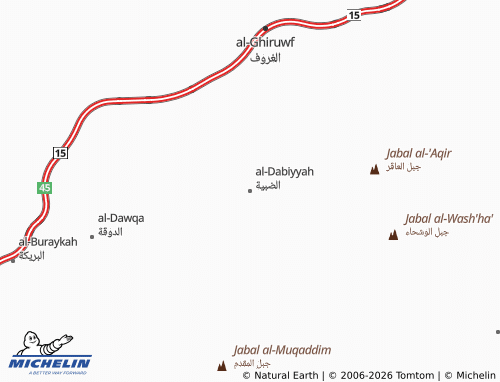 Carte MICHELIN al-Dabiyyah - ViaMichelin