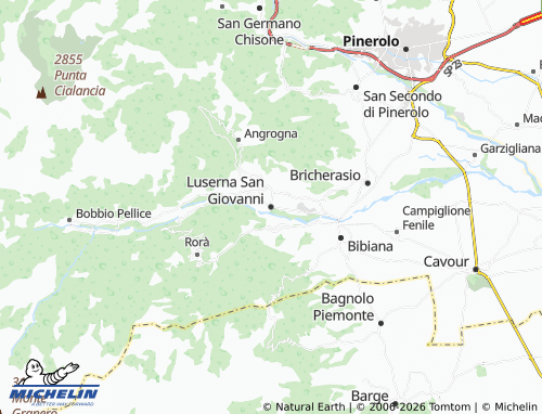 MICHELIN-Landkarte Luserna San Giovanni - ViaMichelin