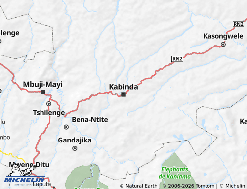 Mappa MICHELIN Kabinda - ViaMichelin