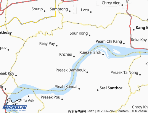Kaart MICHELIN Khchau - ViaMichelin